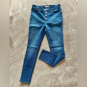 Madewell Blue Denim Women's Skinny Jeans 9” rise